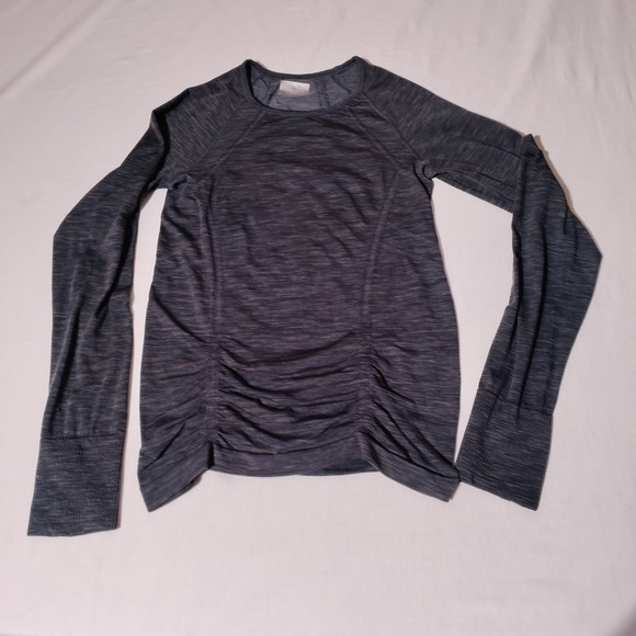Athleta Tops - Athleta Long Sleeve Workout Top Women's Faded Sz Tag -  Gray, Imperfect